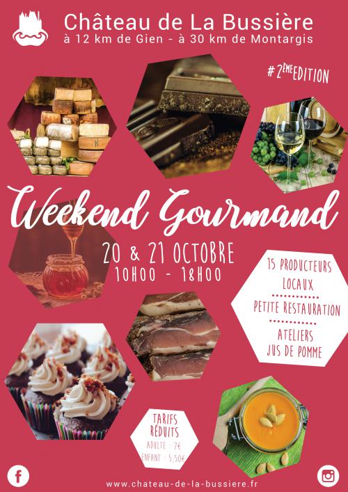 Weekend Gourmand au Château de La Bussière 20 et 21 Octobre